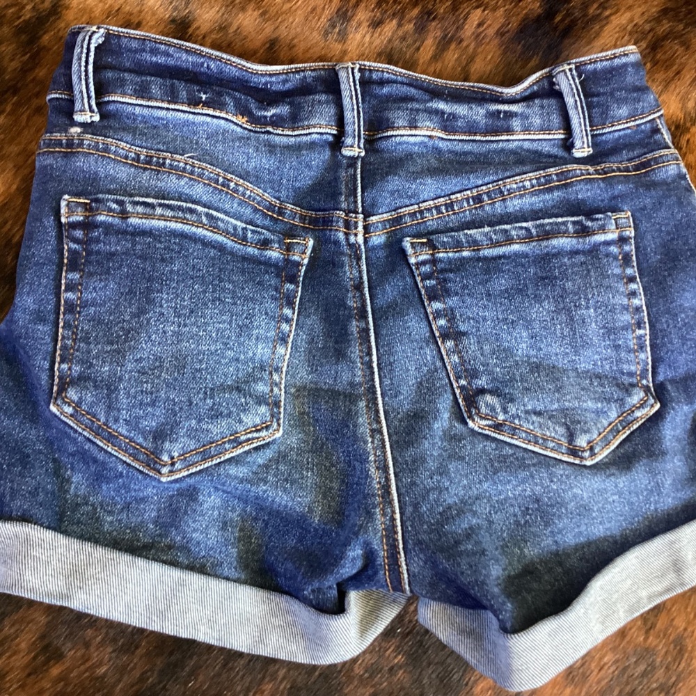 Lot of 3 Distressed Denim Shorts By Almost Famous Jeans Wax Jean Collection - Picture 7 of 9